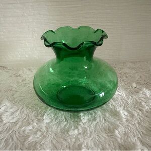 Vintage Anchor Hocking Emerald Green Vase